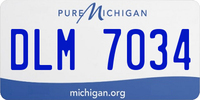 MI license plate DLM7034