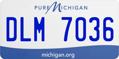 MI license plate DLM7036