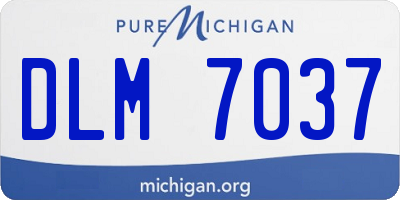MI license plate DLM7037