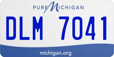 MI license plate DLM7041