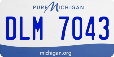 MI license plate DLM7043