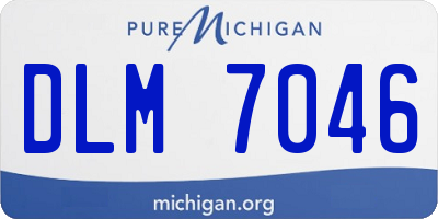 MI license plate DLM7046