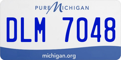 MI license plate DLM7048