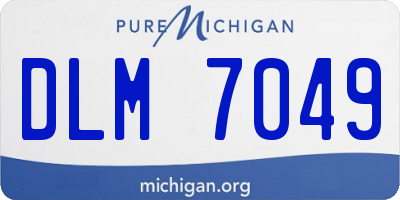 MI license plate DLM7049