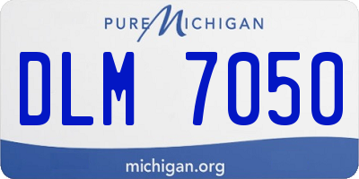 MI license plate DLM7050