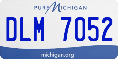 MI license plate DLM7052
