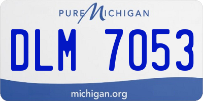 MI license plate DLM7053