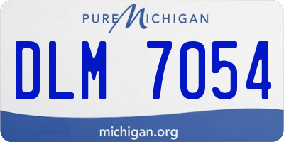 MI license plate DLM7054