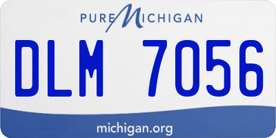 MI license plate DLM7056