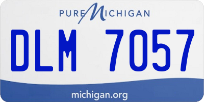 MI license plate DLM7057