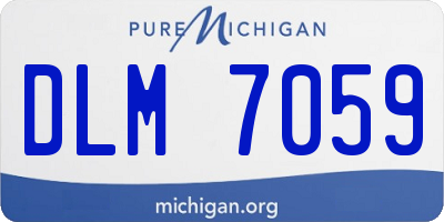 MI license plate DLM7059