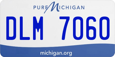 MI license plate DLM7060