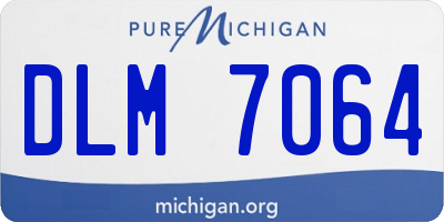 MI license plate DLM7064