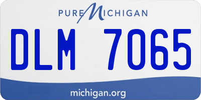 MI license plate DLM7065