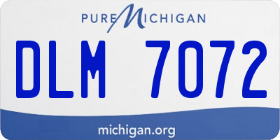 MI license plate DLM7072