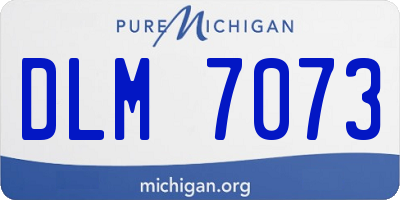 MI license plate DLM7073