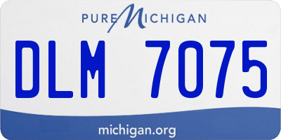 MI license plate DLM7075