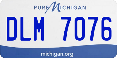 MI license plate DLM7076