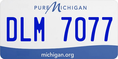MI license plate DLM7077