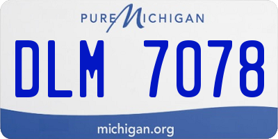 MI license plate DLM7078