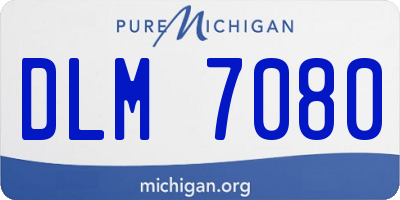 MI license plate DLM7080
