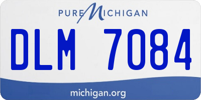 MI license plate DLM7084