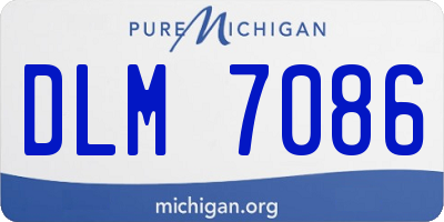 MI license plate DLM7086
