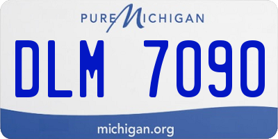 MI license plate DLM7090