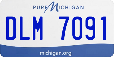 MI license plate DLM7091