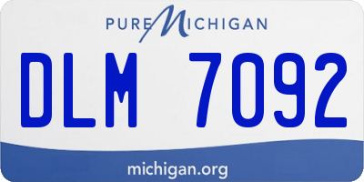 MI license plate DLM7092