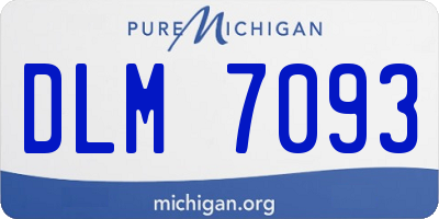 MI license plate DLM7093