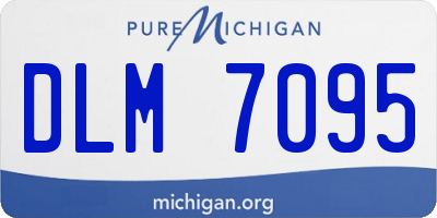 MI license plate DLM7095