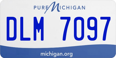 MI license plate DLM7097