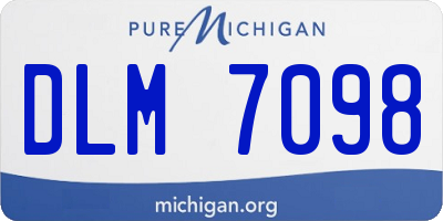 MI license plate DLM7098