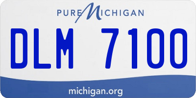 MI license plate DLM7100