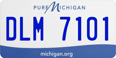 MI license plate DLM7101