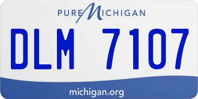 MI license plate DLM7107