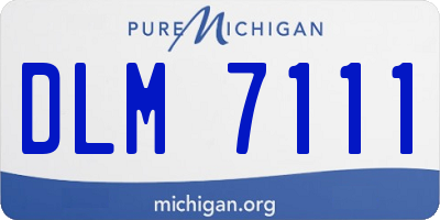 MI license plate DLM7111