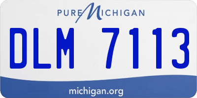MI license plate DLM7113