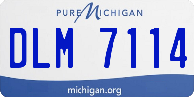 MI license plate DLM7114