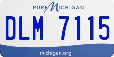 MI license plate DLM7115