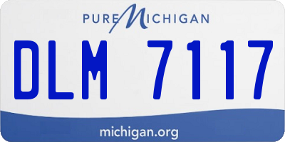 MI license plate DLM7117