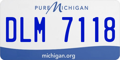 MI license plate DLM7118