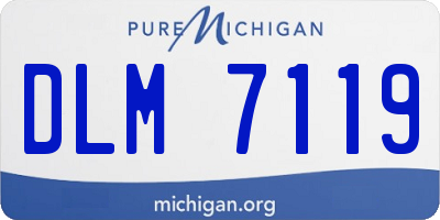 MI license plate DLM7119