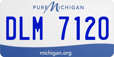 MI license plate DLM7120