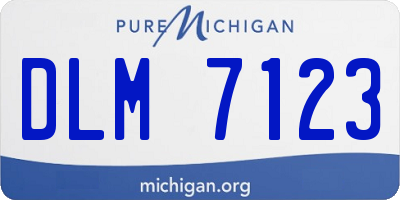 MI license plate DLM7123