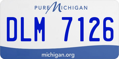 MI license plate DLM7126