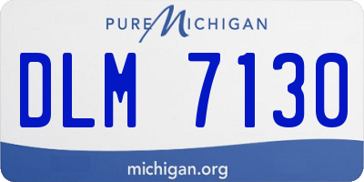 MI license plate DLM7130