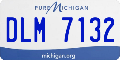 MI license plate DLM7132