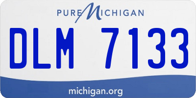 MI license plate DLM7133